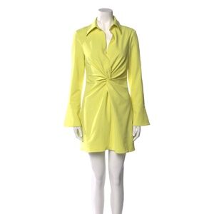 Cinq à Sept Yellow Mini Dress